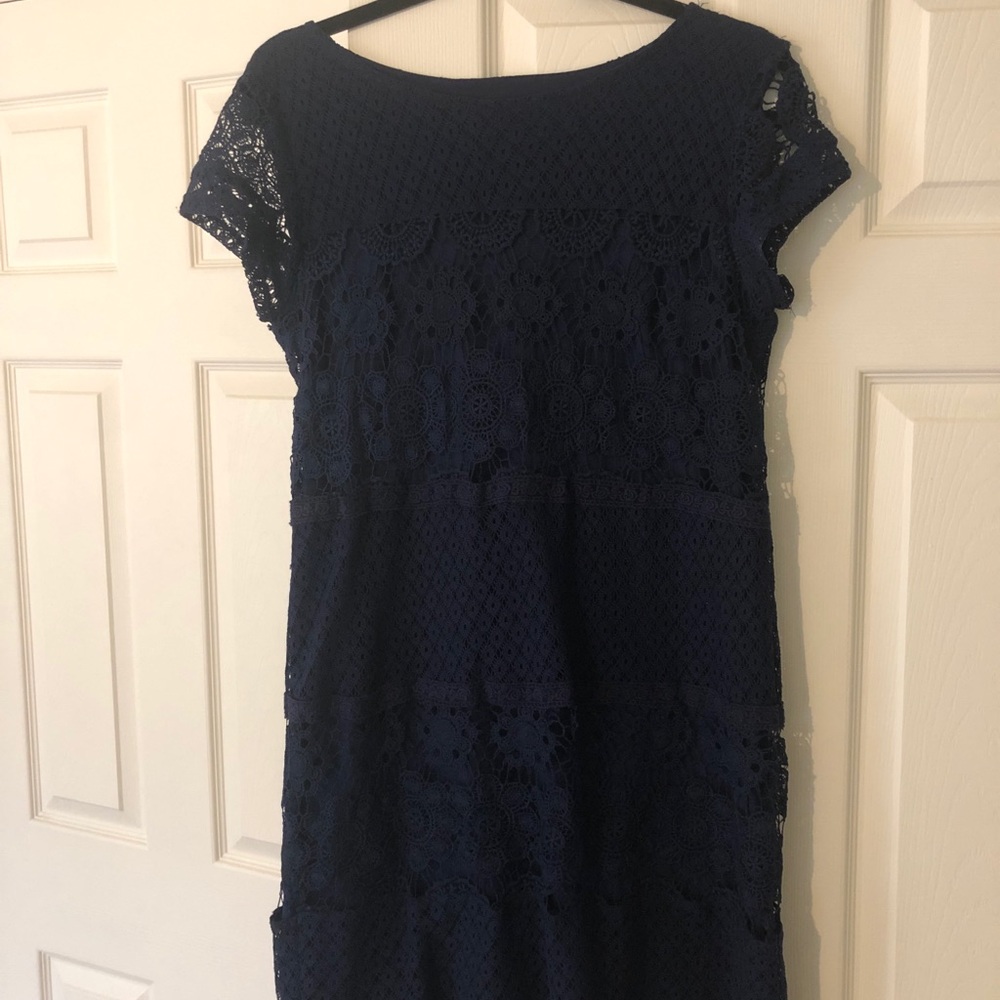Women’s Xhilaration Dark Blue Lace Mini-Dress